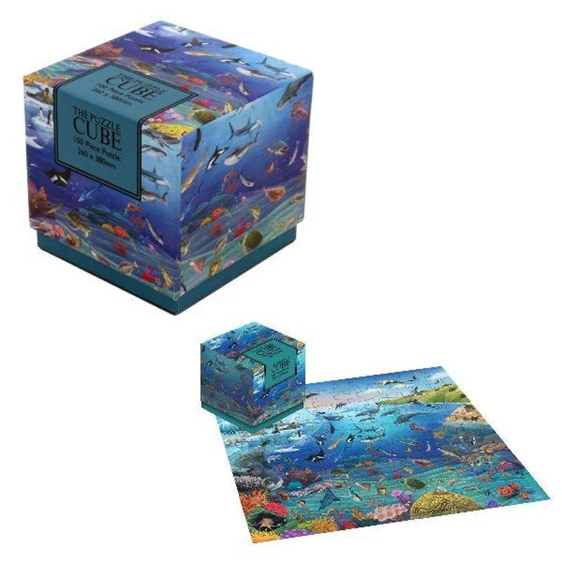 100 Piece Cube Jigsaw Puzzle Sealife