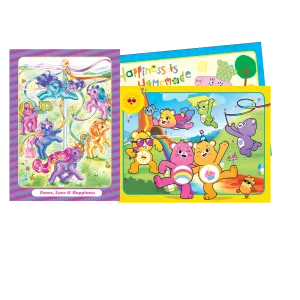 3 Pack Frame Tray Puzzles - Care Bears/My Little Pony/Peppa Pig Assorted Styles