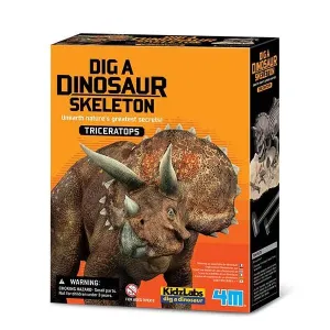 4M Kidz Labs Dinosaur Excavation Kit Triceratops