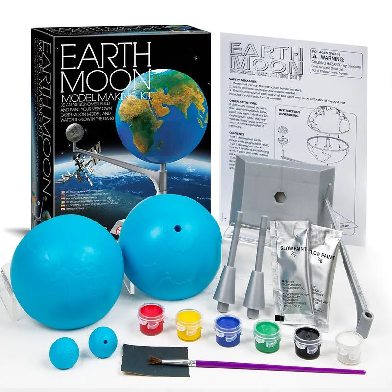 4M Kidz Labs Earth Moon Model Making Kit
