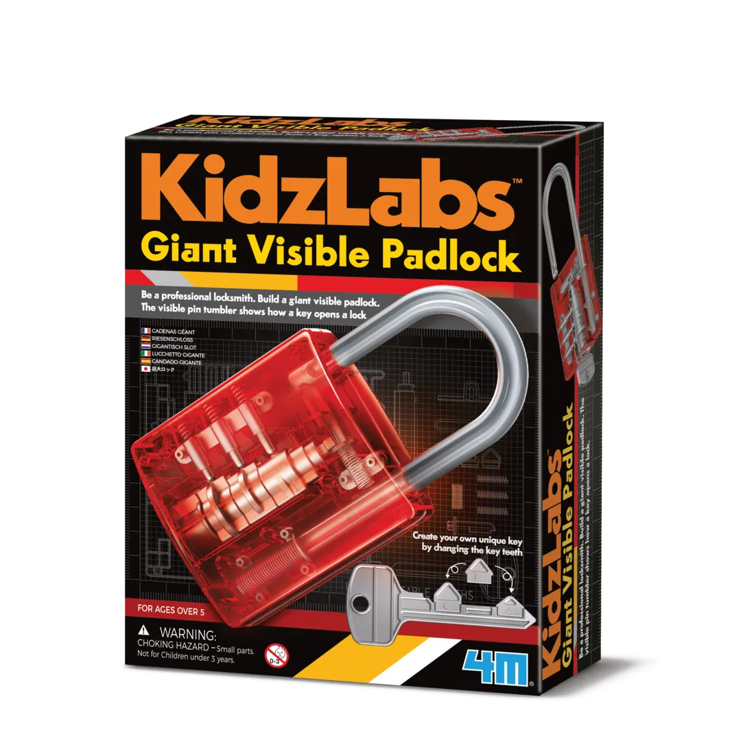 4M Kidz Labs Giant Visible Padlock