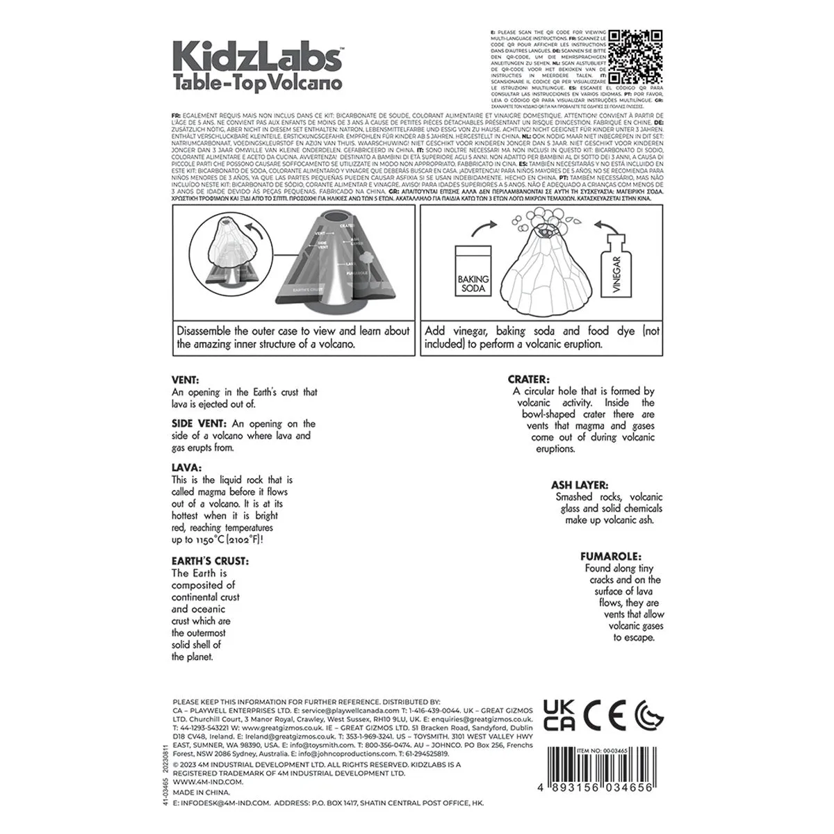 4M Kidzlabs - Table-Top Volcano