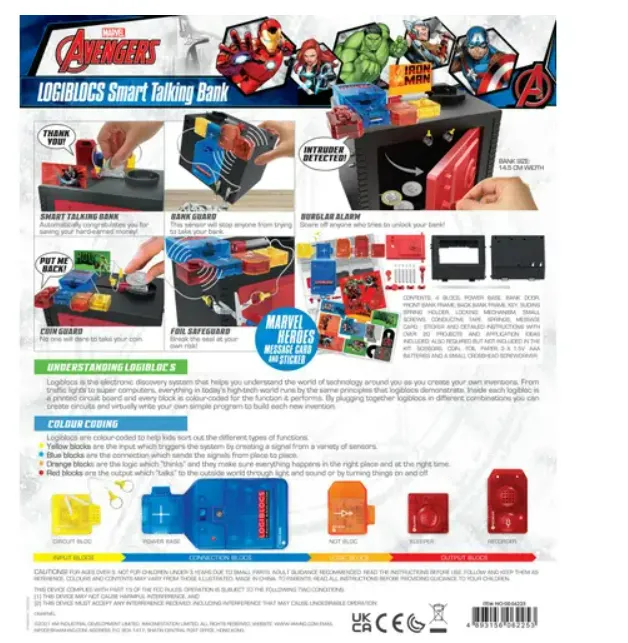 4M Logiblocks Marvel Avengers Smart Talking Bank