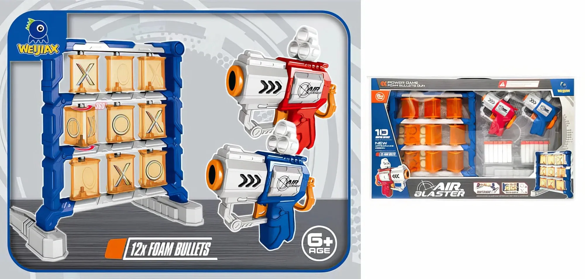Air Blaster 2-Pack Manual Soft Bullet Toy Gun Set