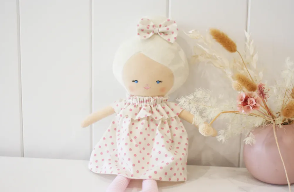 Alimrose Doll | Harper 43cm | Berry Polka