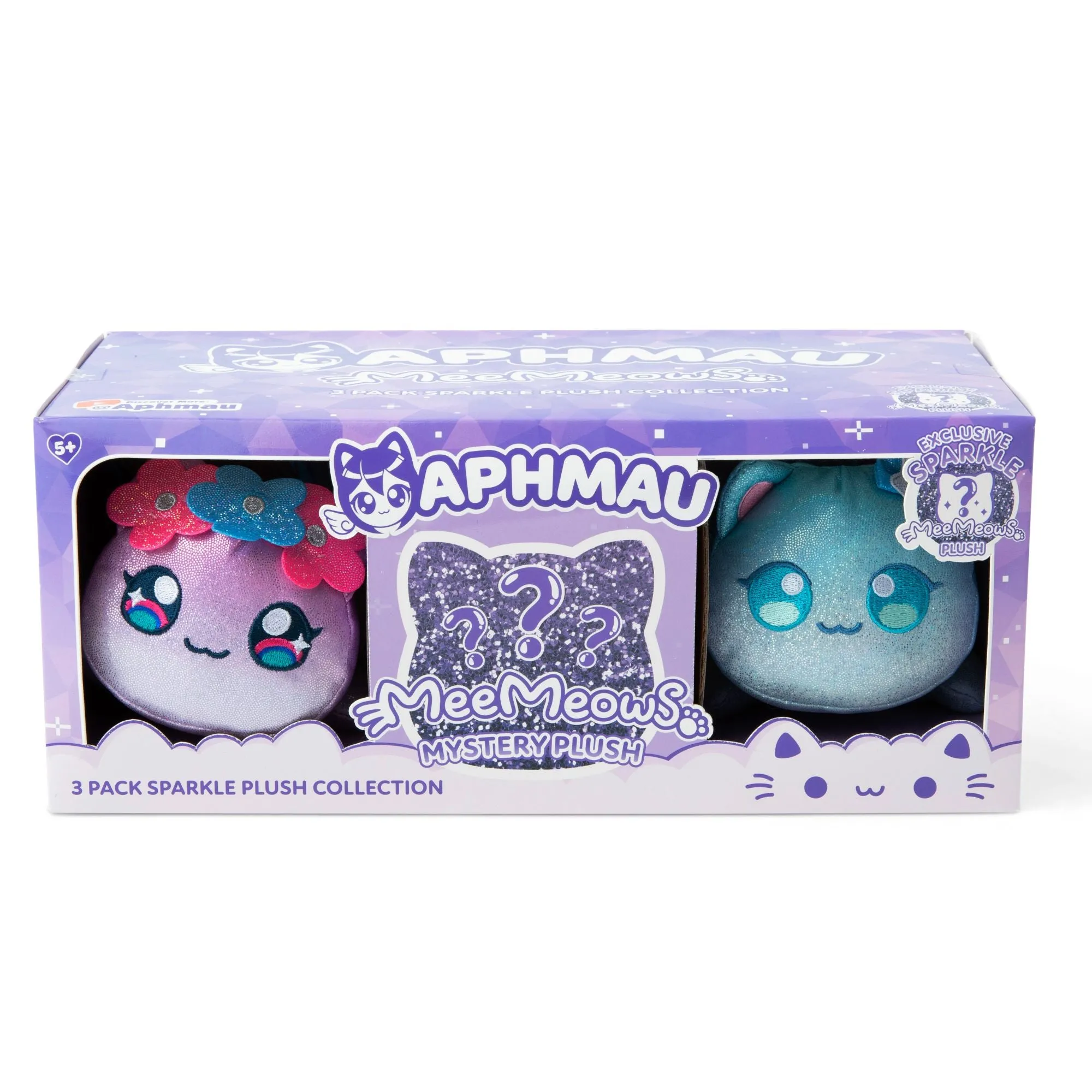 Aphmau MeeMeows 6 Inch Plush Sparkle Collection Set 3 Pack