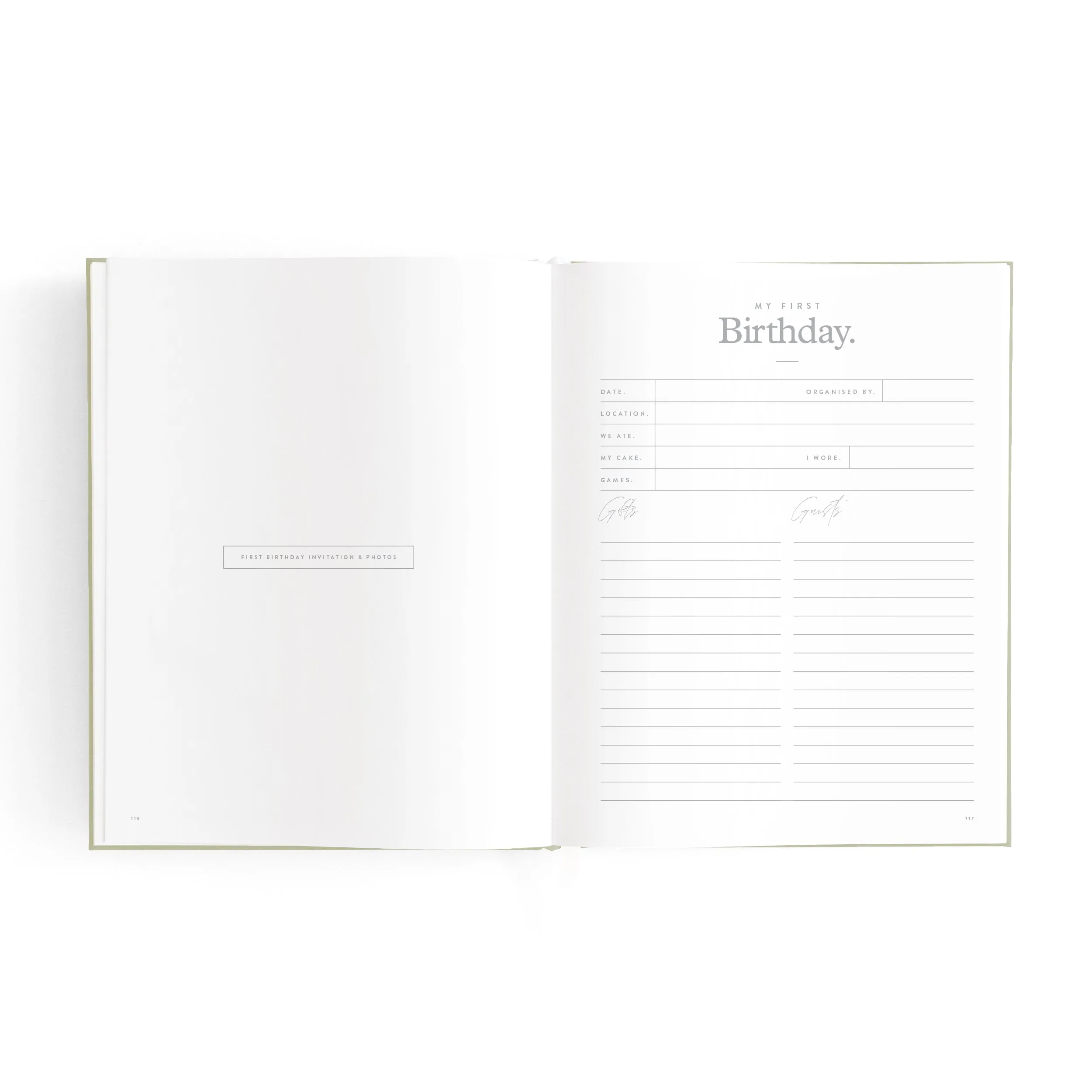 Baby Book Mini SAGE