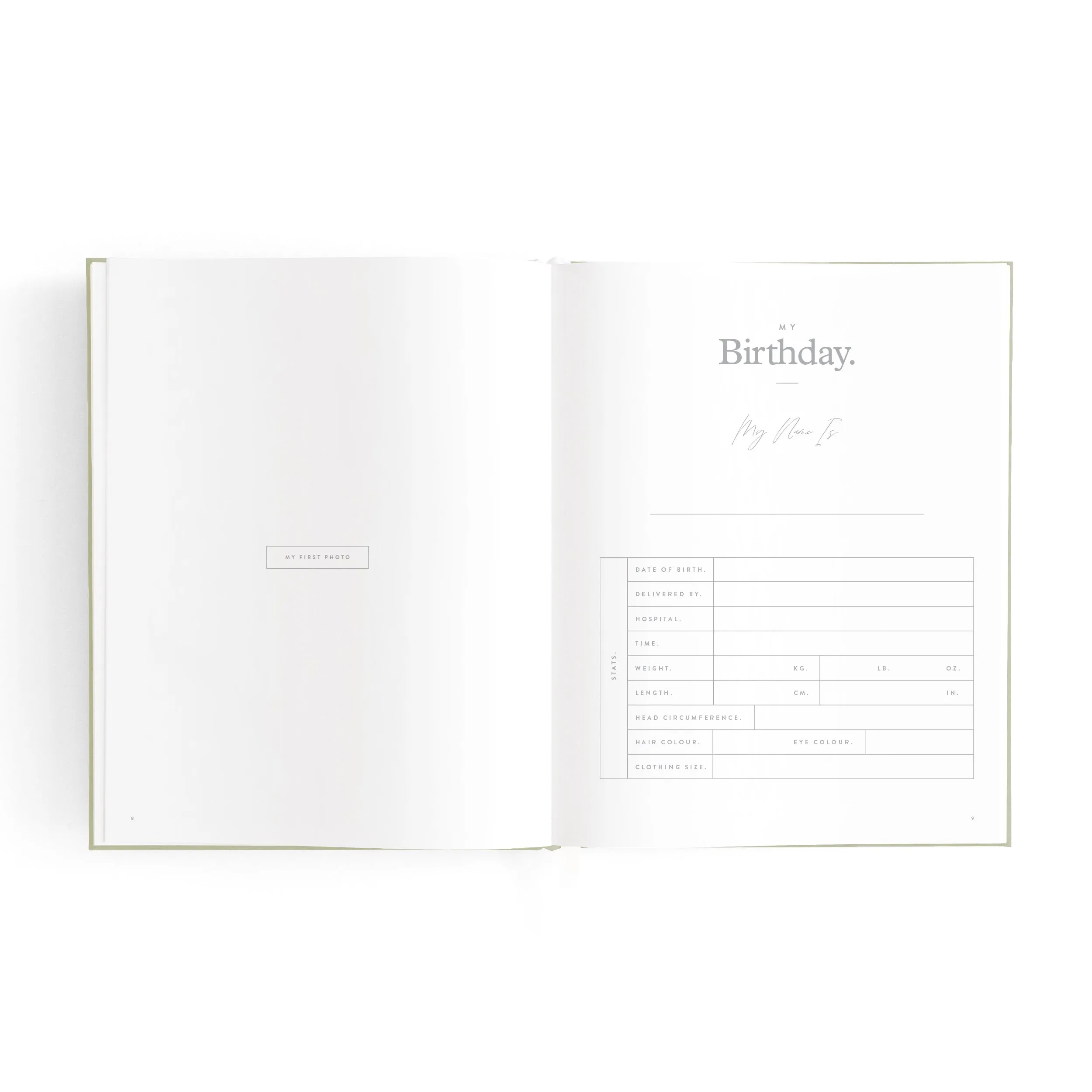 Baby Book Mini SAGE