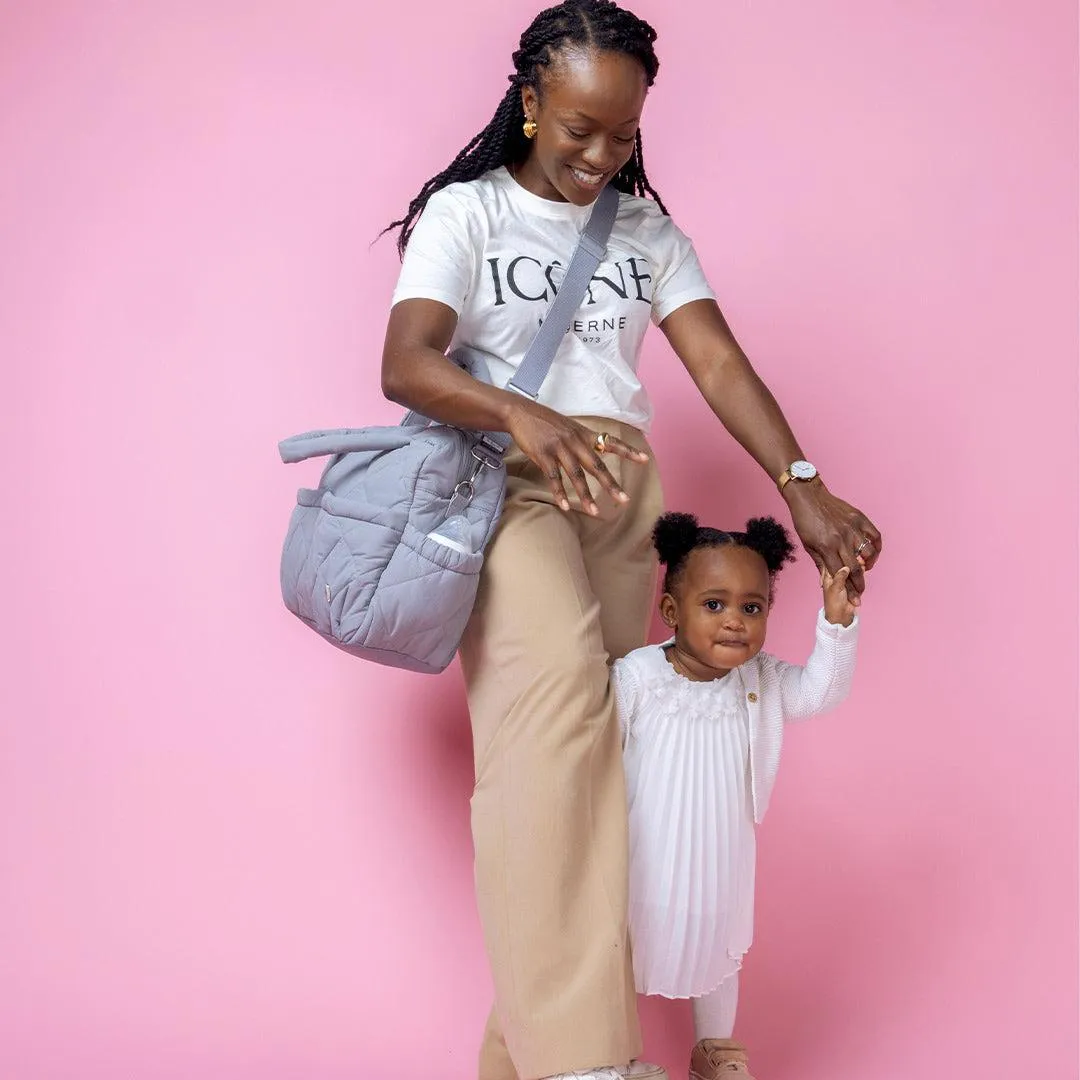 Babymel Willow Quilted Tote Bag - Duckegg