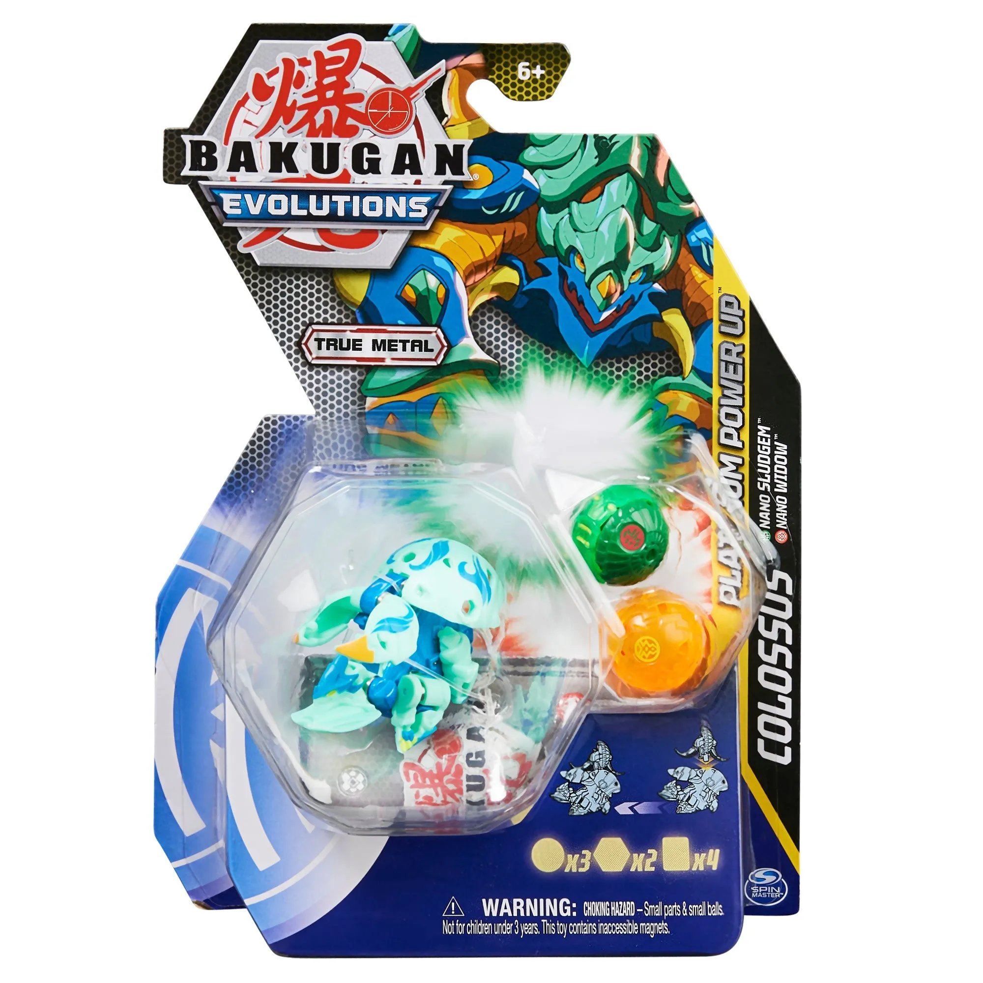 Bakugan Evolutions Platinum Power Up Diecast Series 4 Assorted Styles