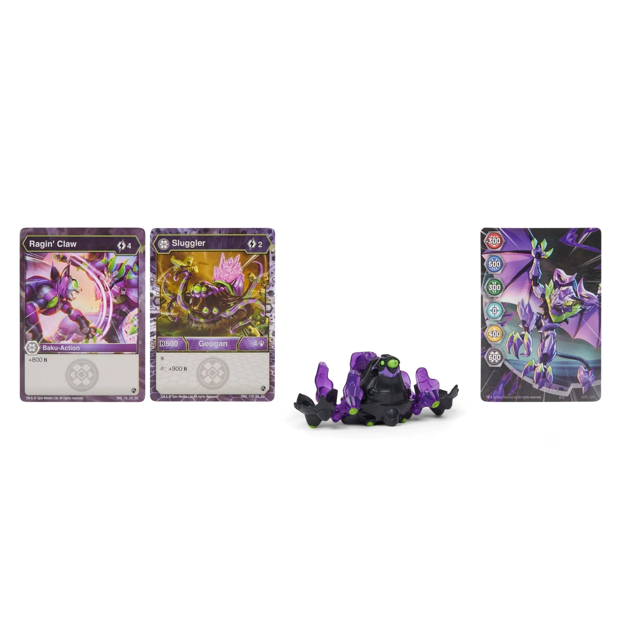 Bakugan Geogan Rising 1 Pack Sluggler Black/Purple