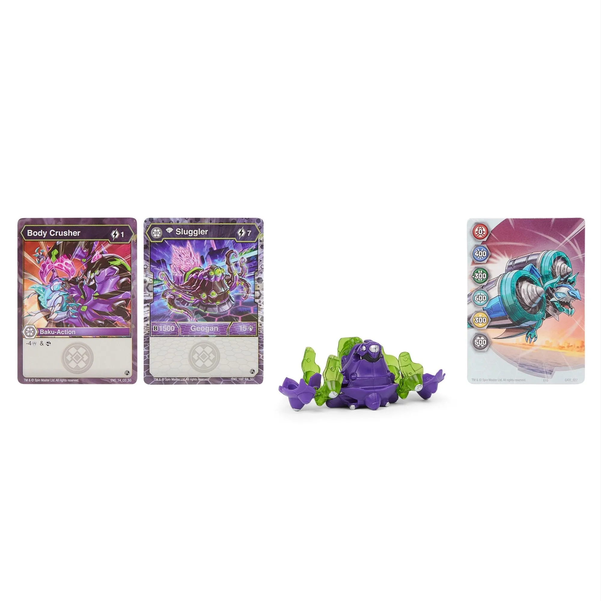 Bakugan Geogan Rising 1 Pack Sluggler Purple/Green