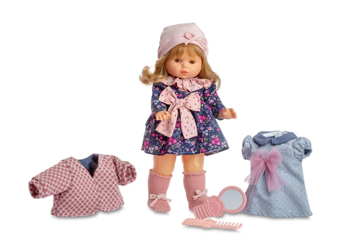 Berjuan 1154 Talking Doll 40cm With Extra Outfit