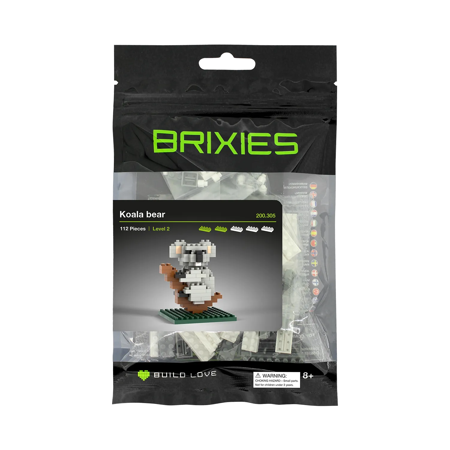 Brixies Small Zip Bag Koala
