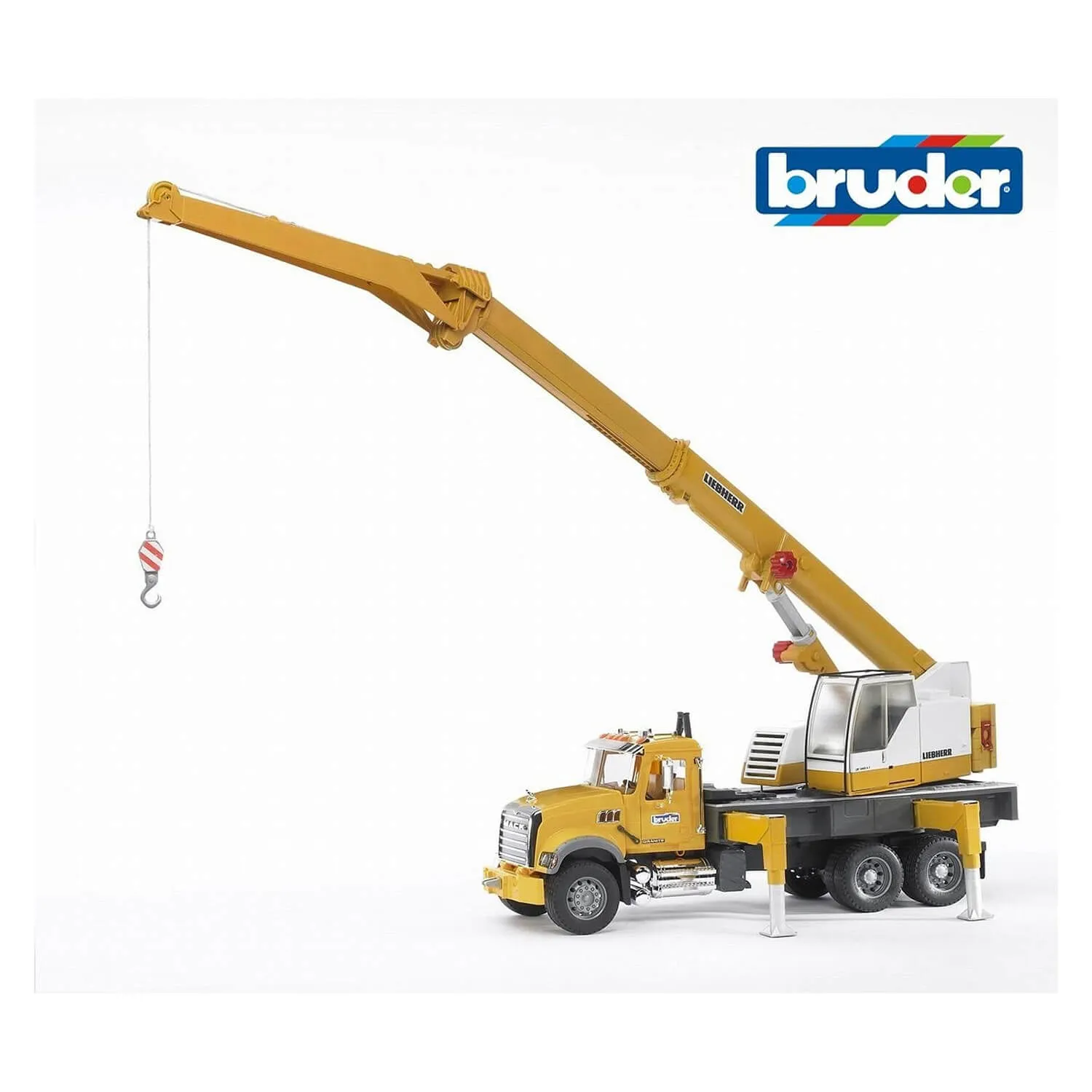 Bruder Pro Series 1:16 Scale Mack Granite Liebherr Crane Truck
