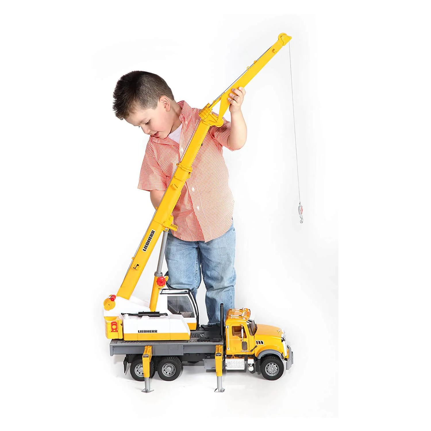 Bruder Pro Series 1:16 Scale Mack Granite Liebherr Crane Truck