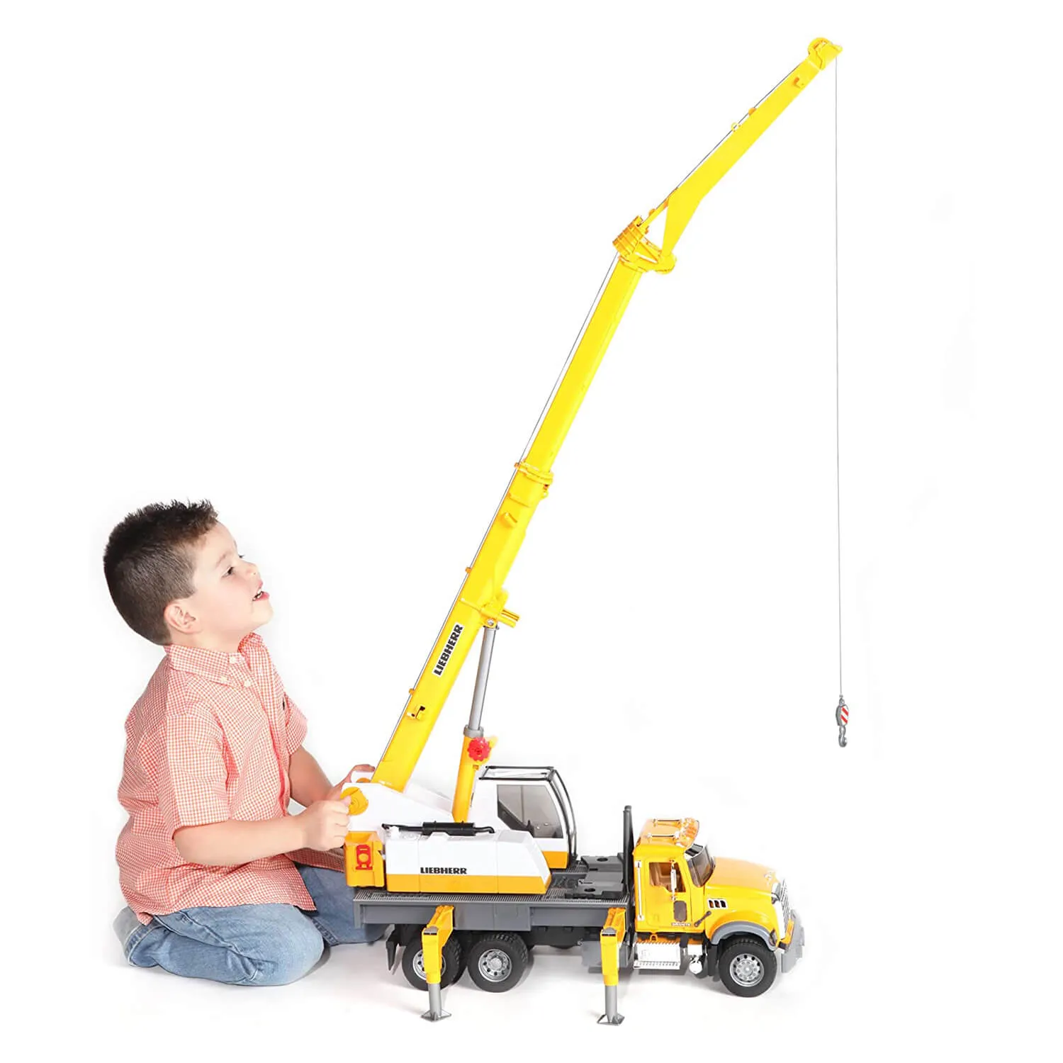 Bruder Pro Series 1:16 Scale Mack Granite Liebherr Crane Truck