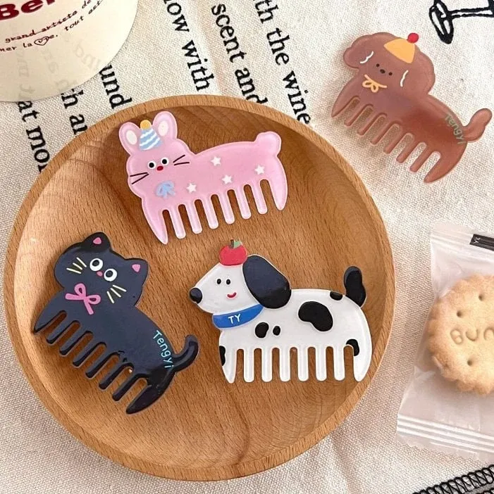 Brush Hairpin | Black Cat