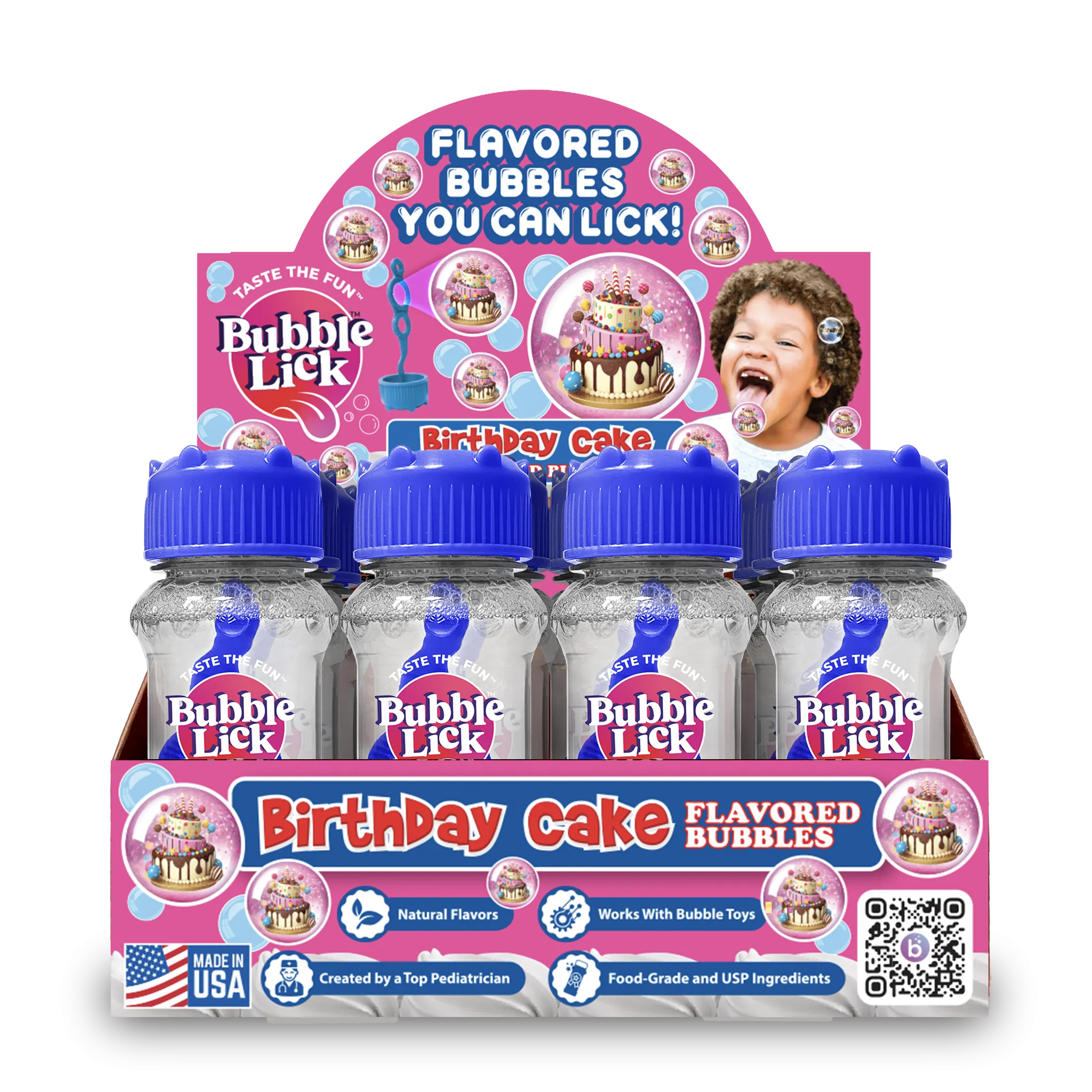 Bubblelick Birthday Cake Flavored Bubbles