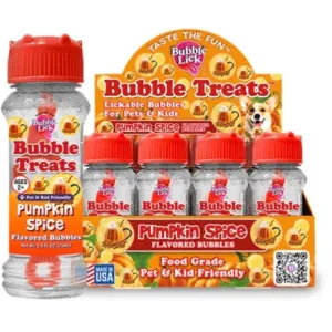 Bubblelick Bubble Treats Pumpkin Spice Flavored Bubbles