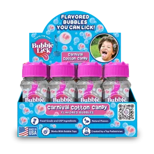 BubbleLick Cotton Candy Flavored Bubbles You Can Lick