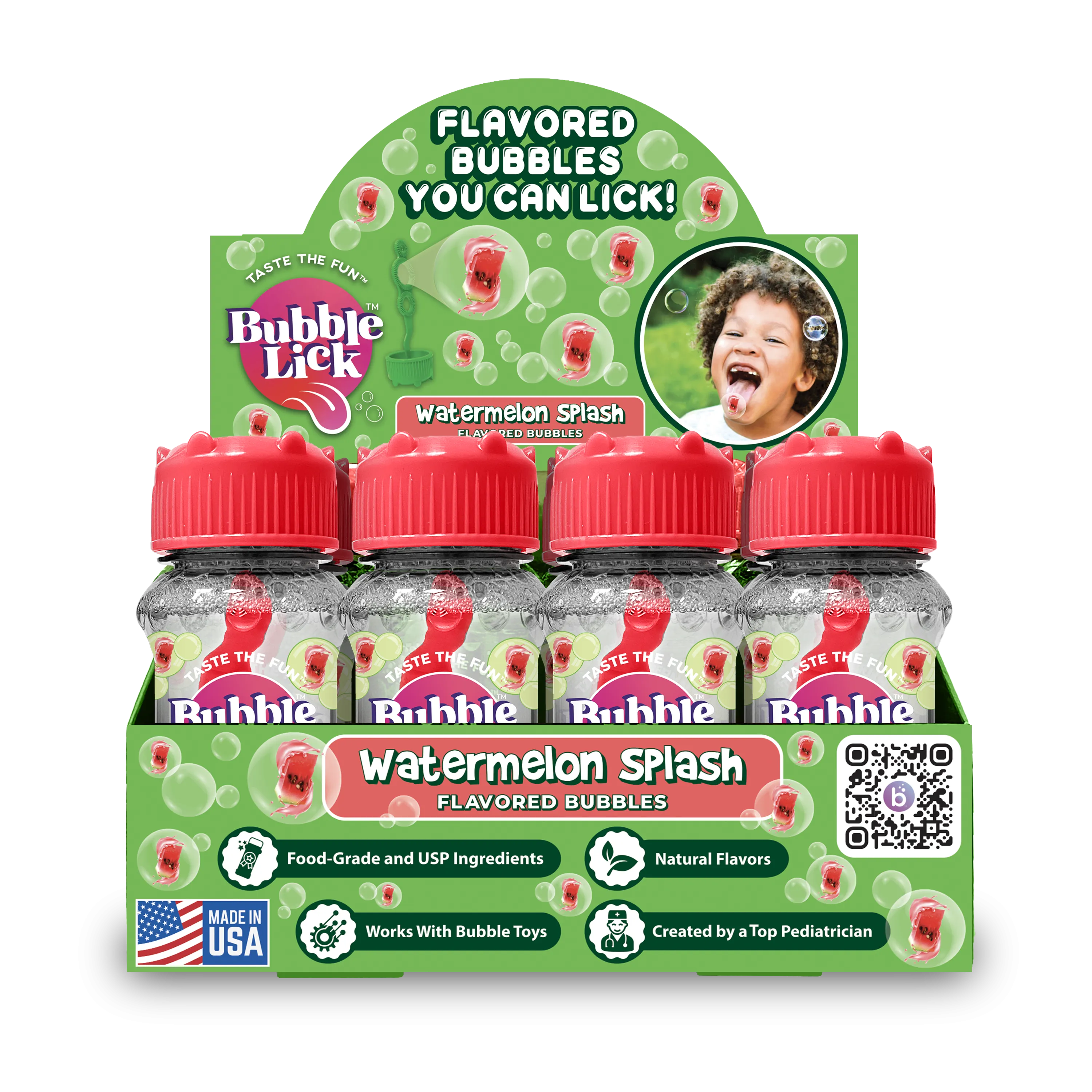 BubbleLick Watermelon Flavored Bubbles You Can Lick