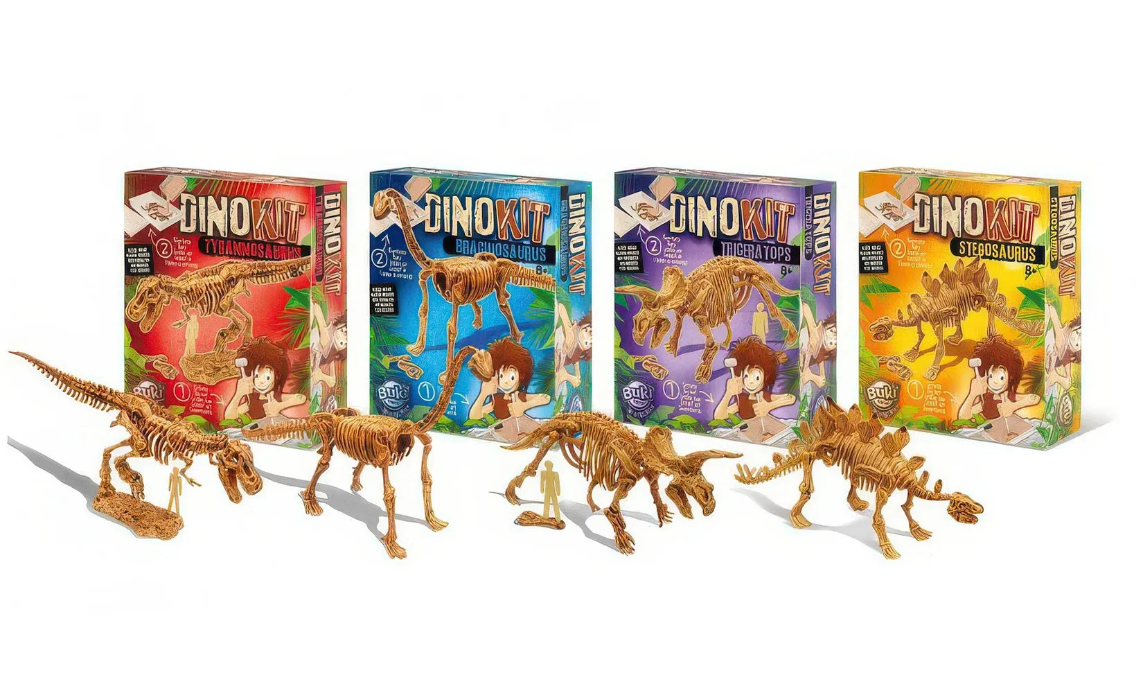 BUKI France Dino Kit Stegosaurus Dinosaur Fossil Digging Set