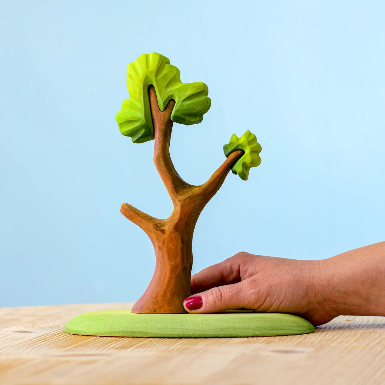 Bumbu Wooden Animal Jungle | Panda Bear Family and Tree SET