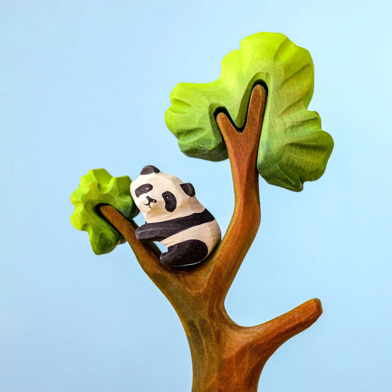 Bumbu Wooden Animal Jungle | Panda Bear Family and Tree SET