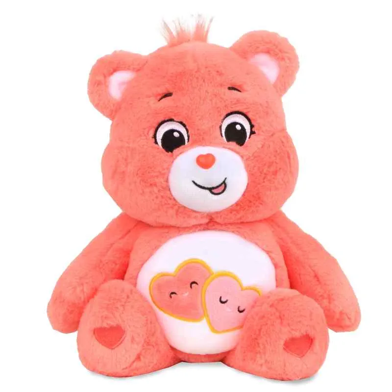 Care Bears Basic Bean Plush - Love A Lot Bear
