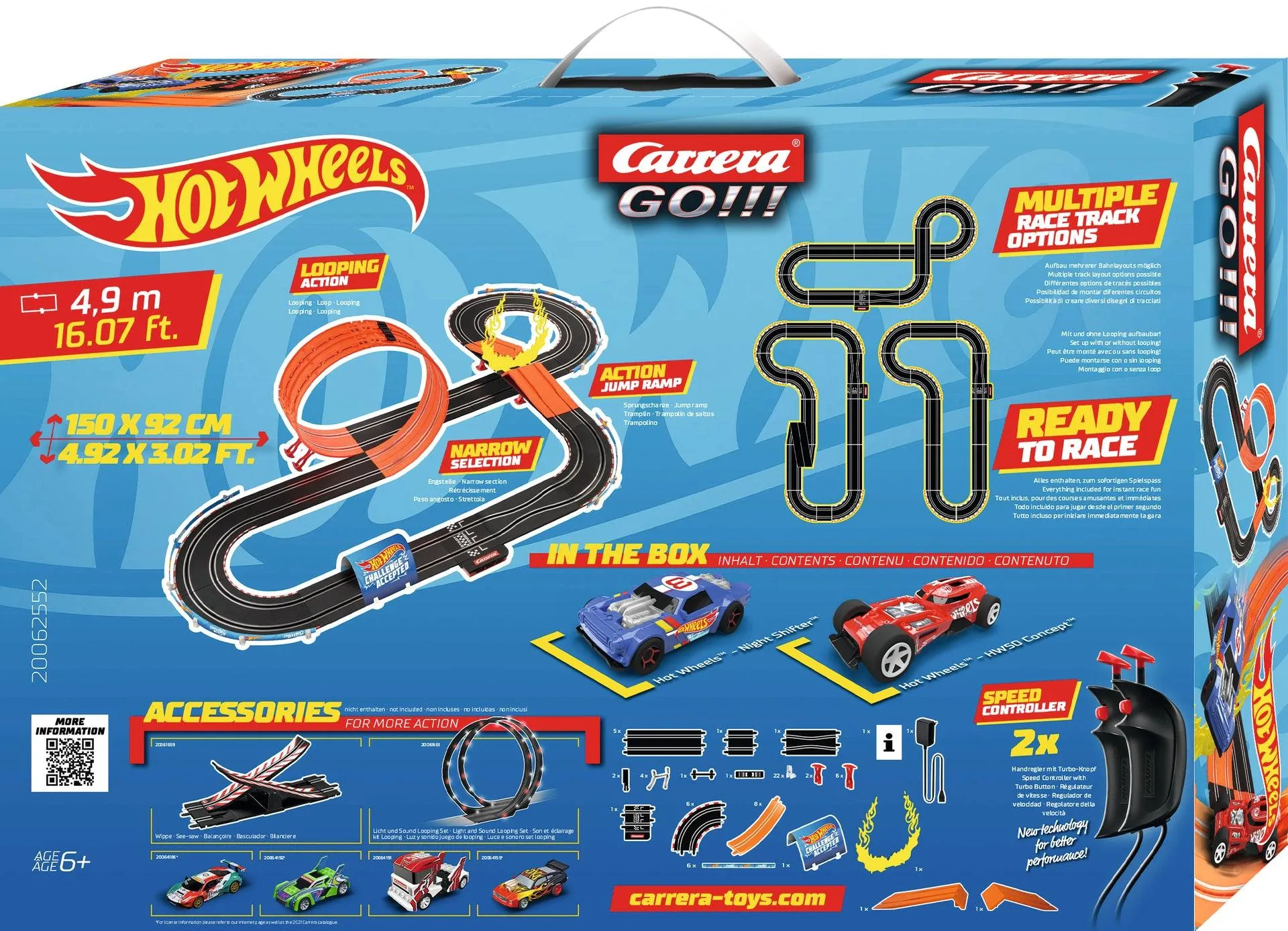 Carrera Go!!! Hot Wheels 4.9 Track Playset