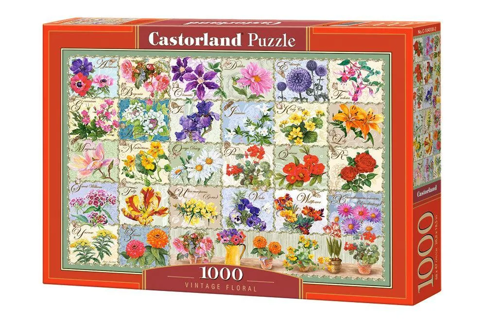 Castorland 1000 Piece Jigsaw Puzzle - Vintage Floral