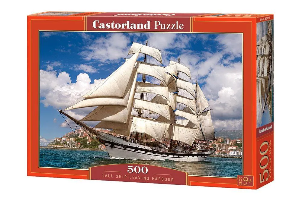 Castorland 500 Piece Jigsaw Puzzle - Tall Ship Leaving Harbour