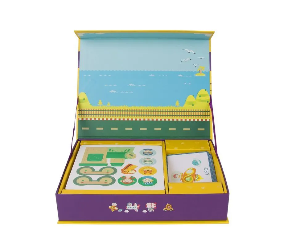 Classic World Magnetic Traffic & Transportation Puzzle Box