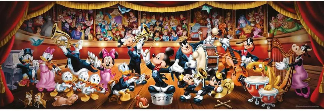 Clementoni 1000 Piece High Quality Collection Panorama Puzzle Disney Classic ORChestra