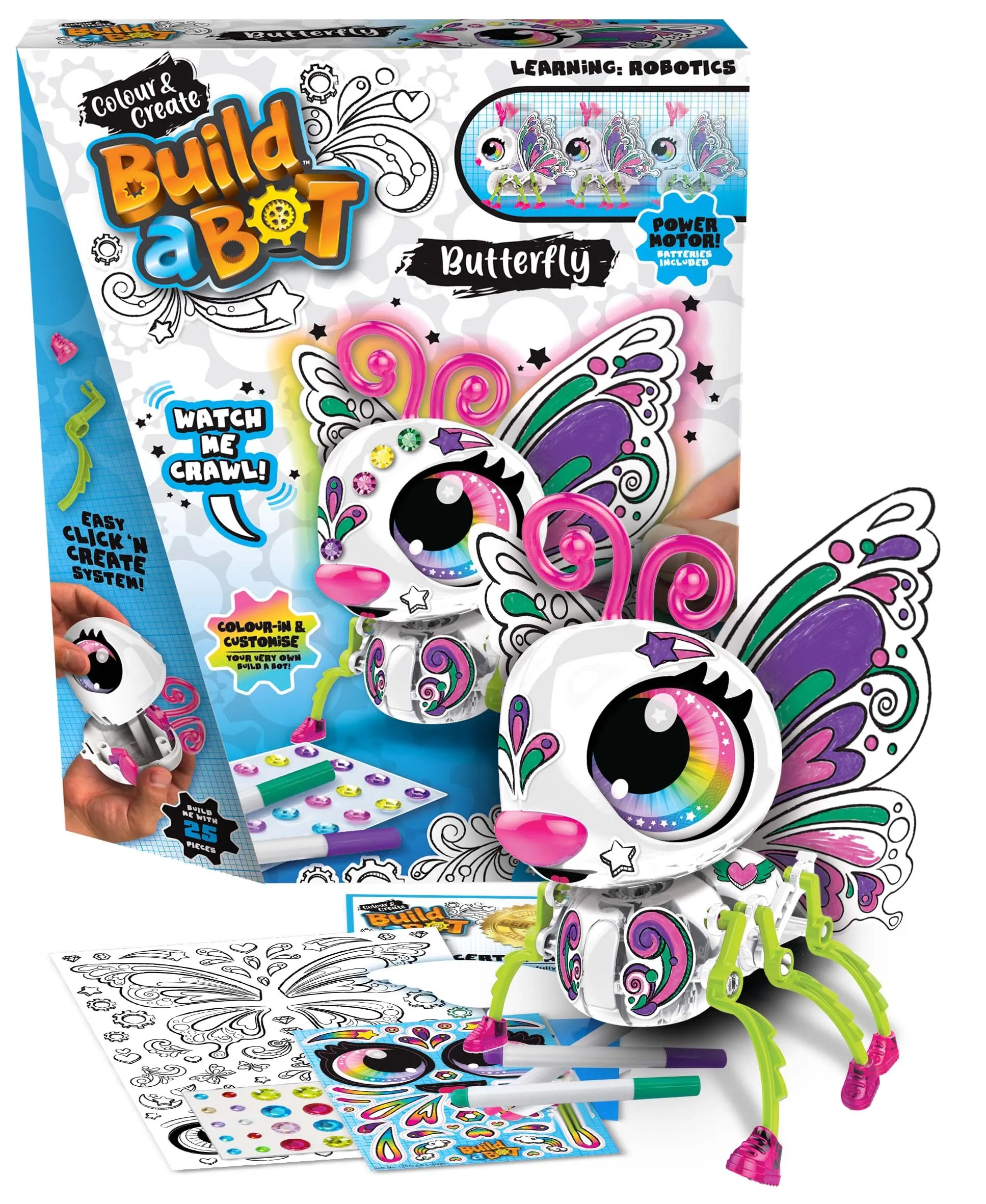 Colorific Build A Bot Colour & Create Butterfly