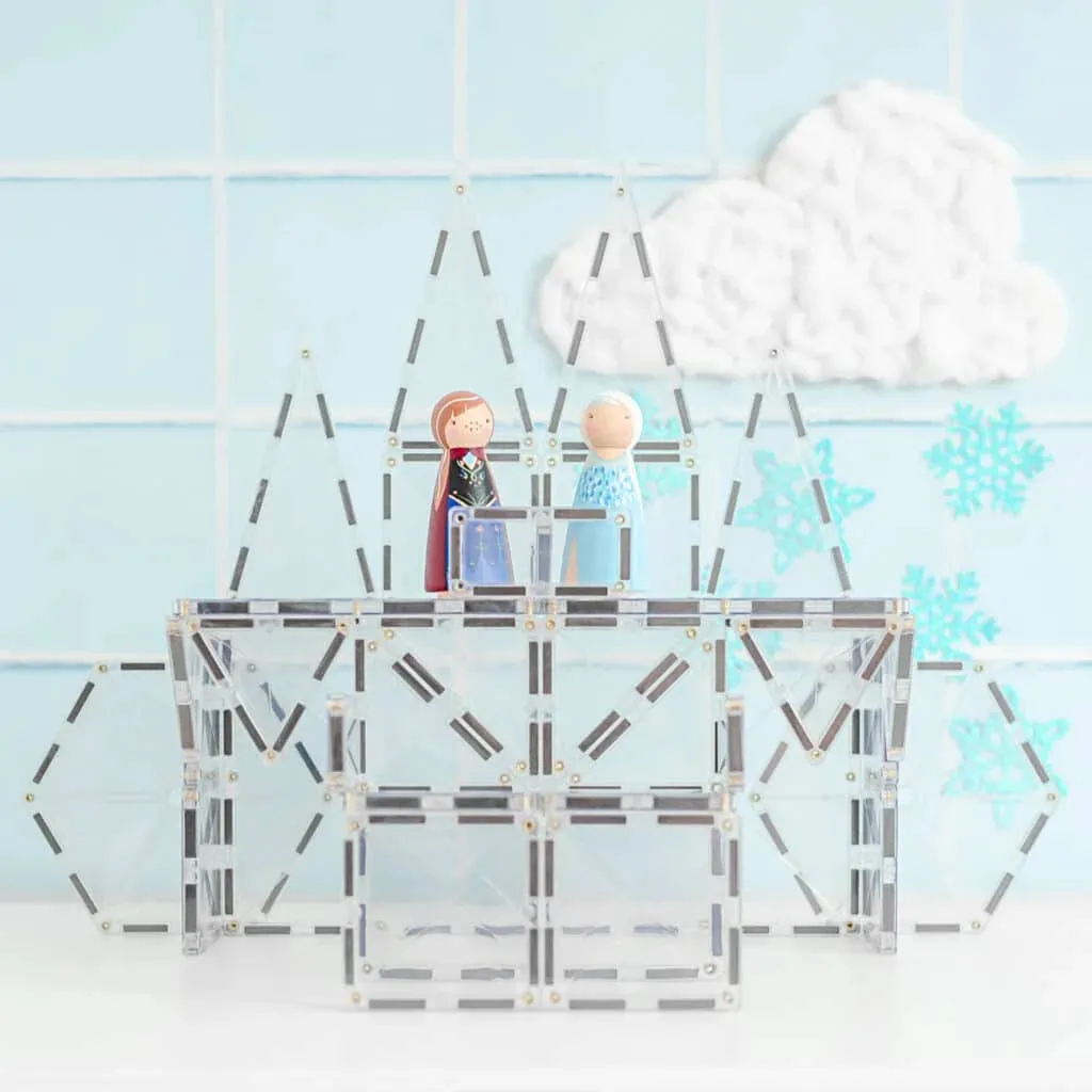 Connetix Magnetic Tiles Clear Starter Pack 34 pc