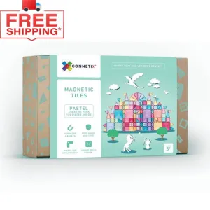 Connetix Tiles | 120 Piece Pastel Creative Pack