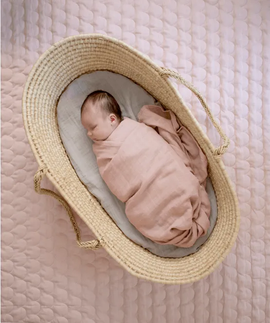 Cot Quilt | Dusty Rose