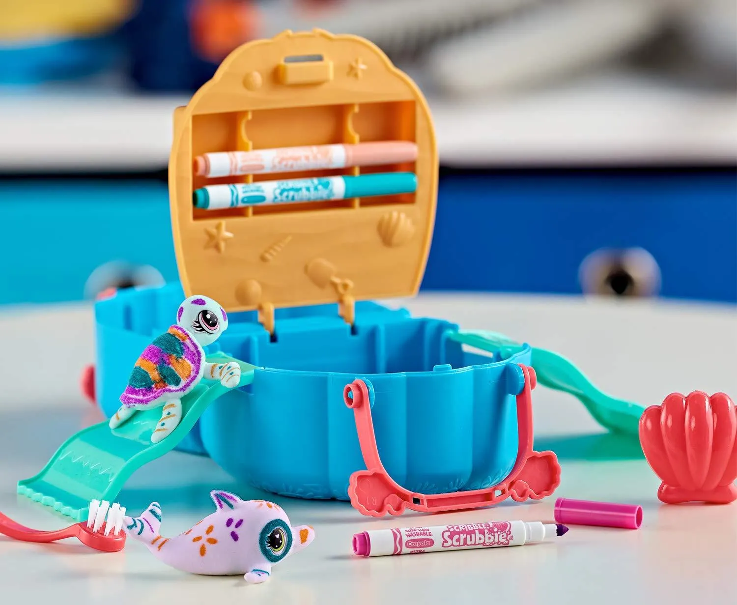 Crayola Washimals Ocean Pets Seashell Splash Playset