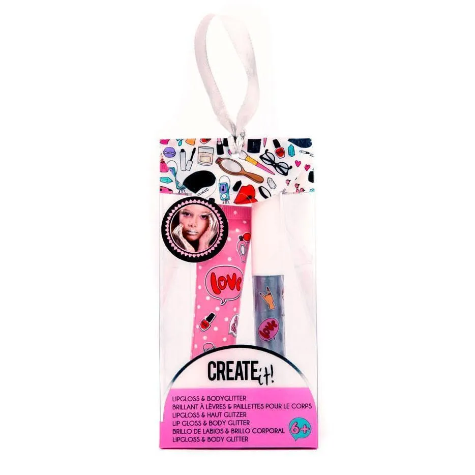 Create It! Lipgloss And Body Glitter Duo