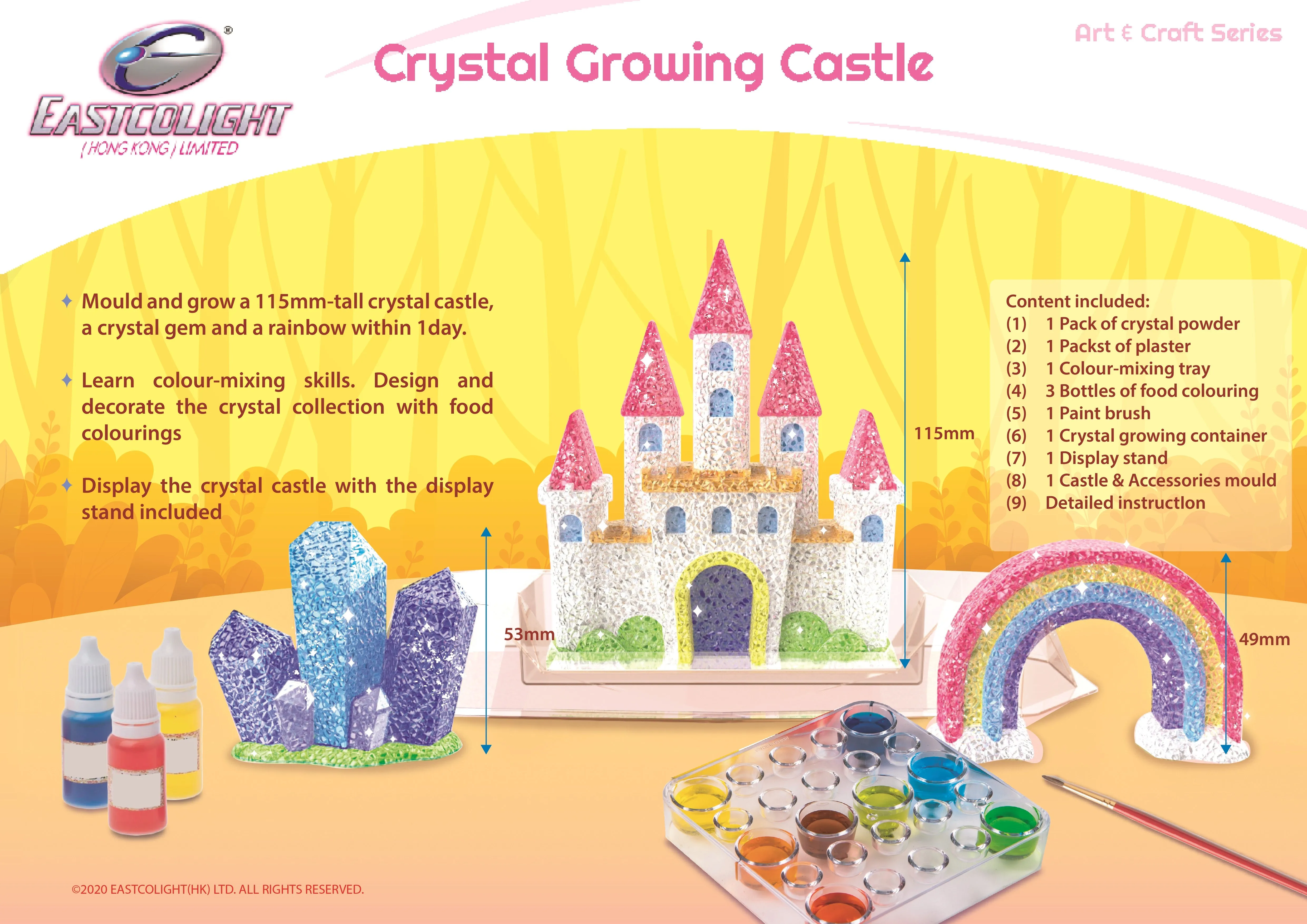 Creative Art-Makers Diy Crystal Growing Castle