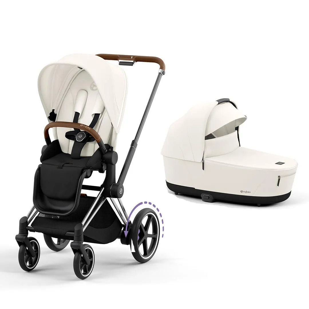 CYBEX e-Priam Pushchair - Off White