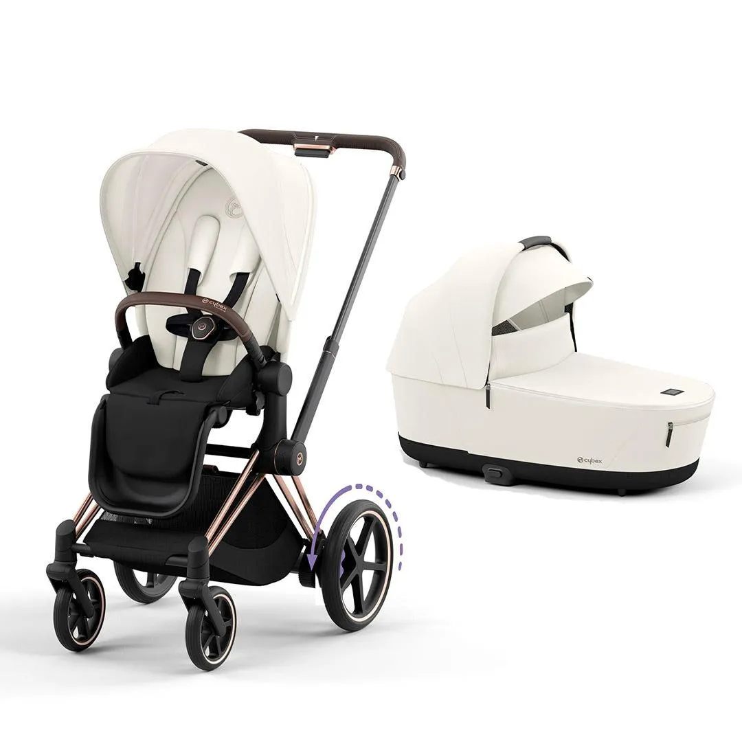 CYBEX e-Priam Pushchair - Off White