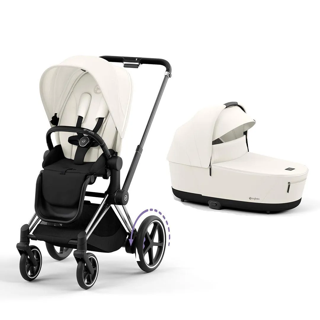 CYBEX e-Priam Pushchair - Off White