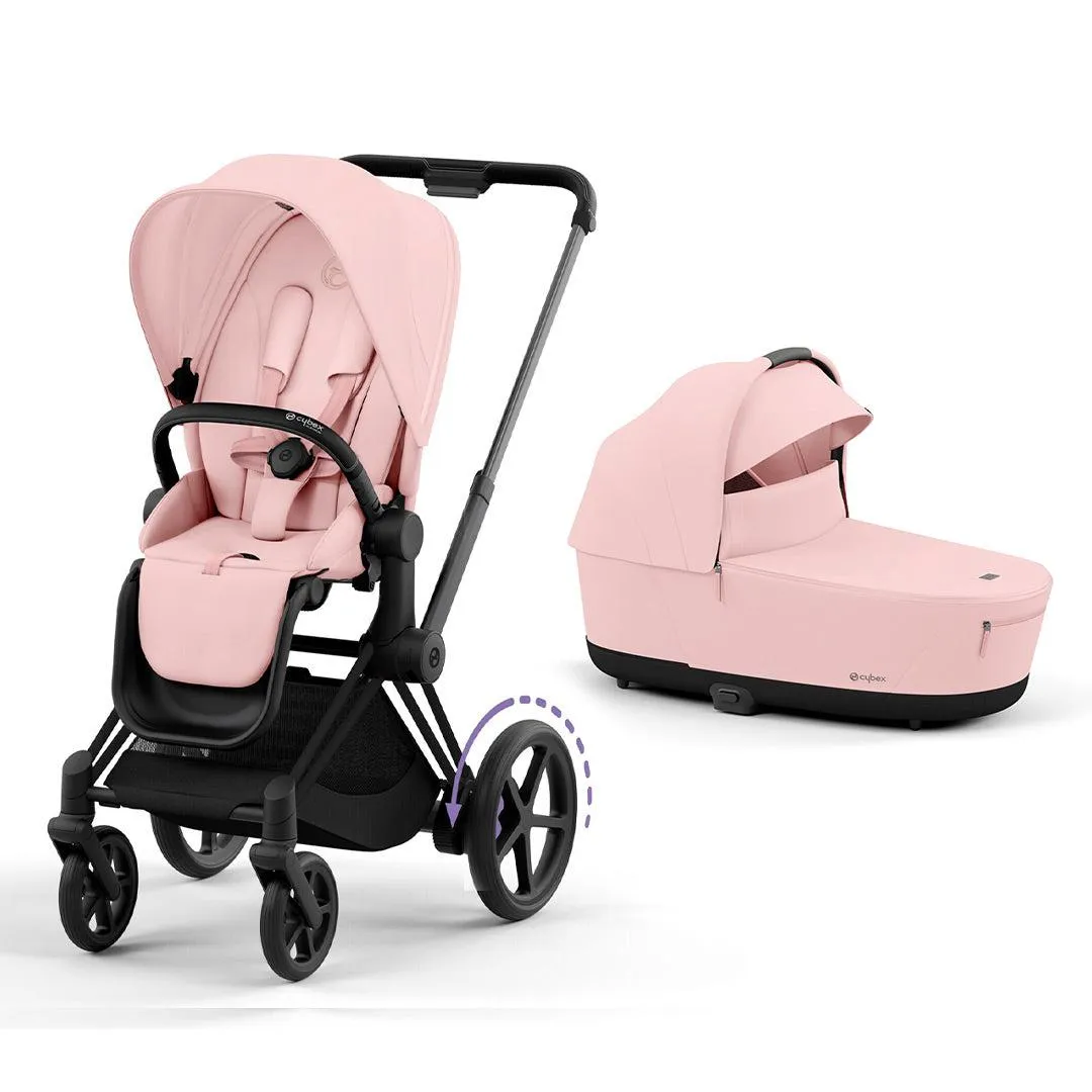 CYBEX e-Priam Pushchair - Peach Pink
