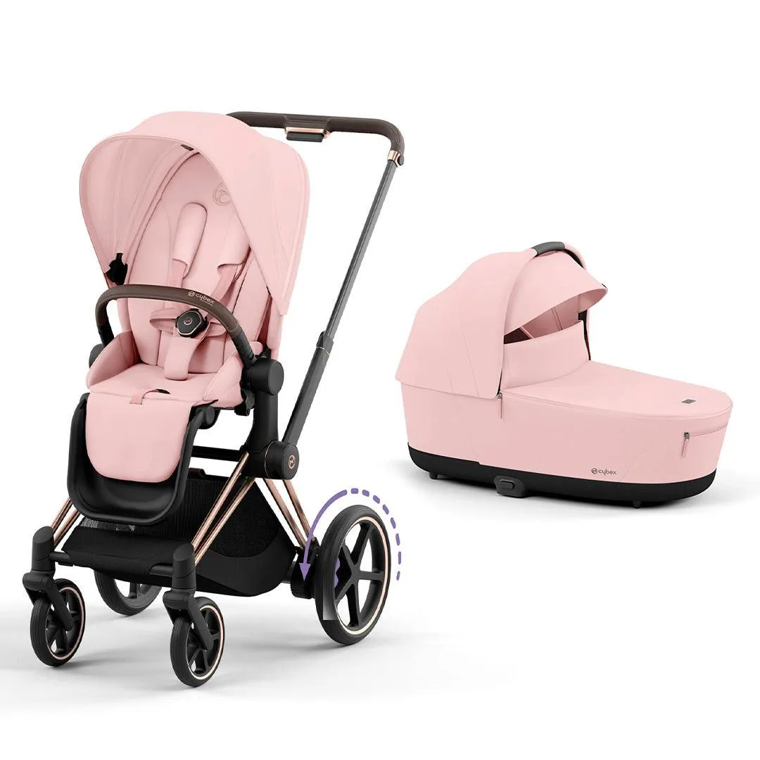 CYBEX e-Priam Pushchair - Peach Pink