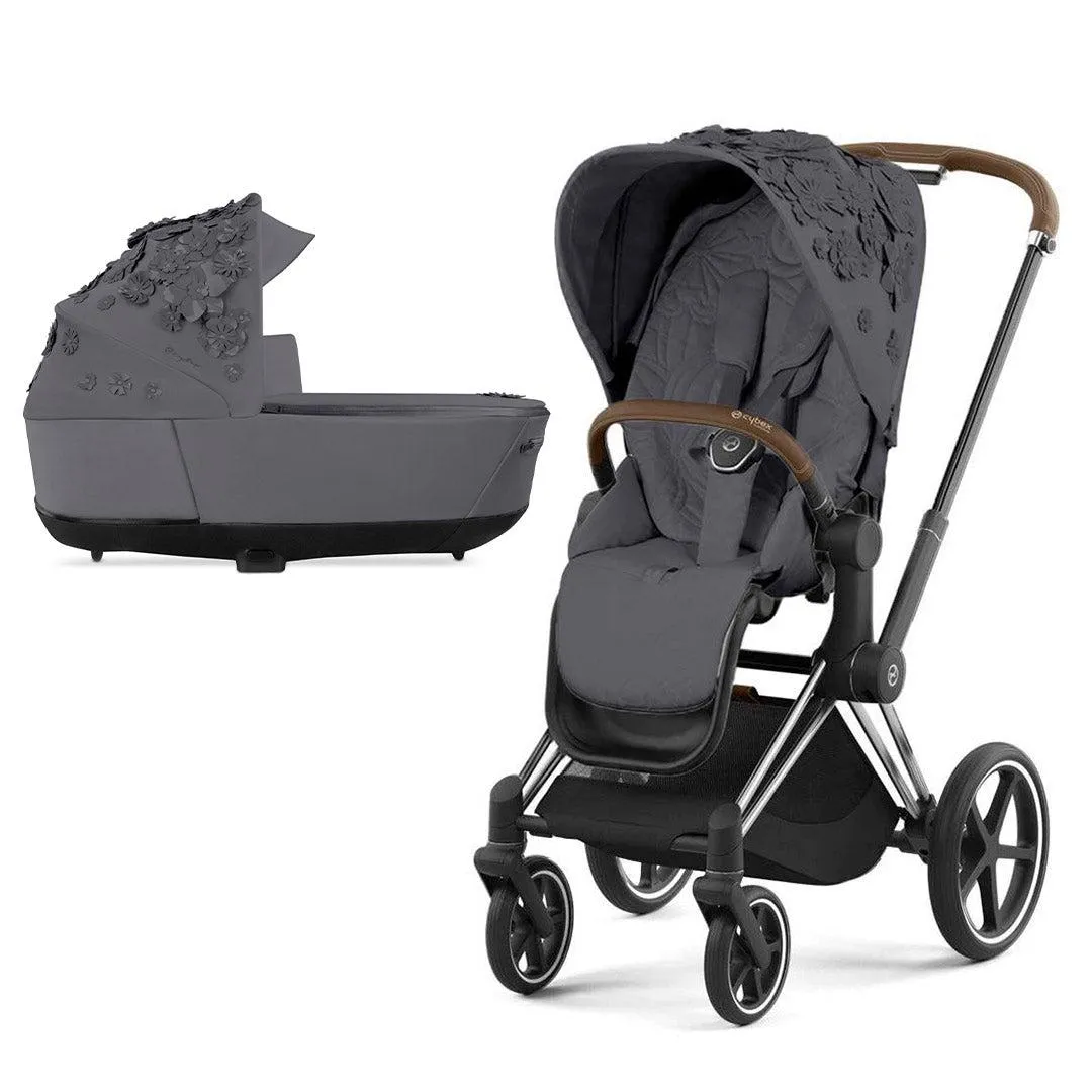 CYBEX Priam Pushchair - Simply Flowers - Dream Grey