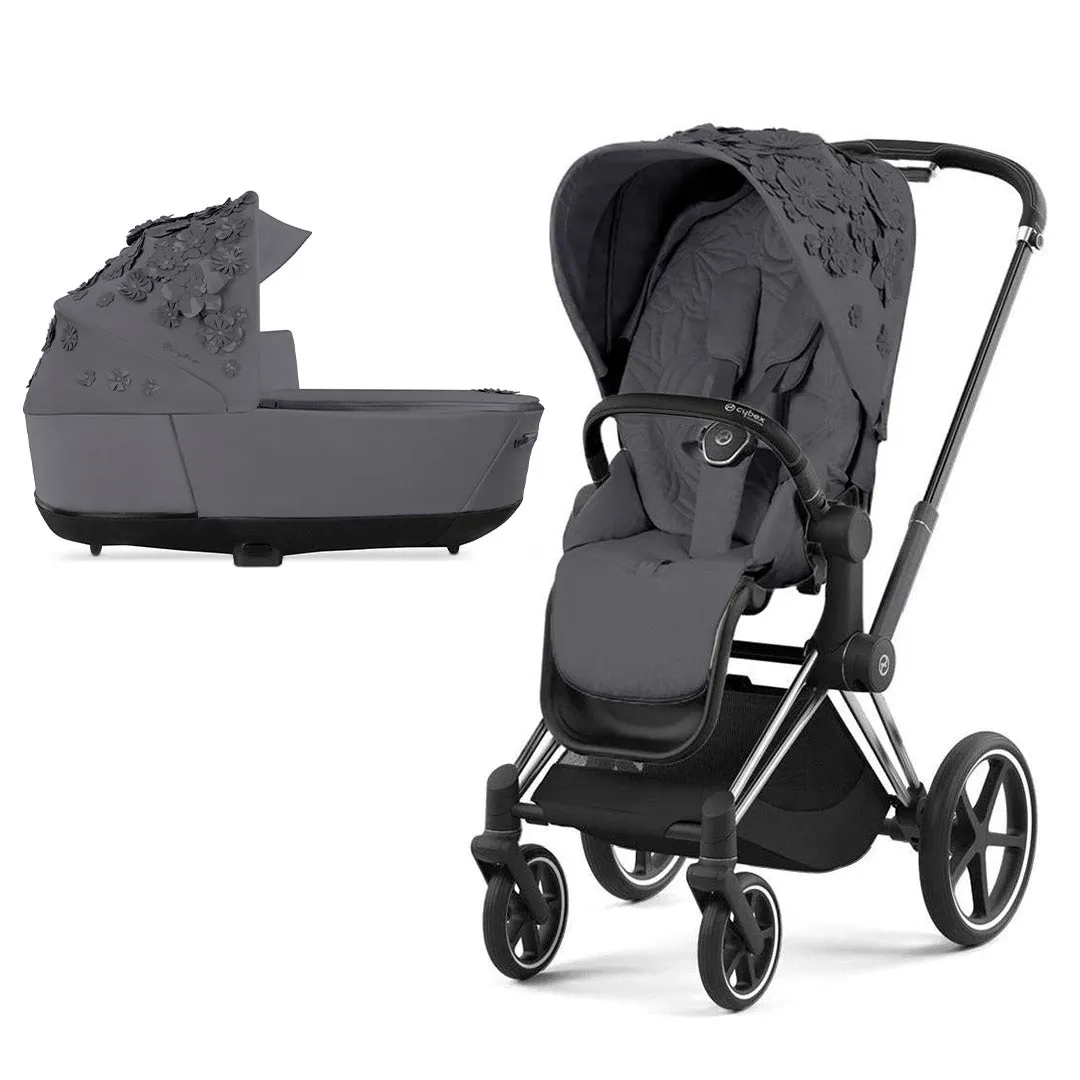 CYBEX Priam Pushchair - Simply Flowers - Dream Grey