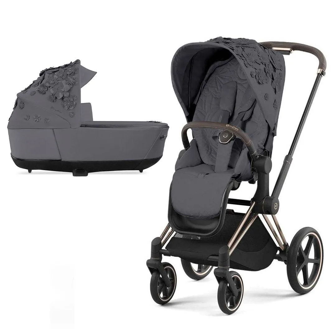 CYBEX Priam Pushchair - Simply Flowers - Dream Grey